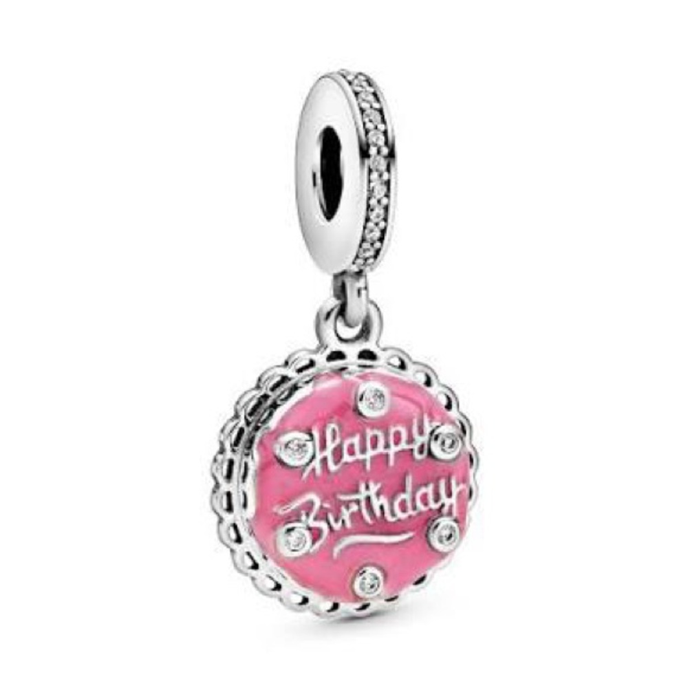 Pandora Pink Happy Birthday Charm